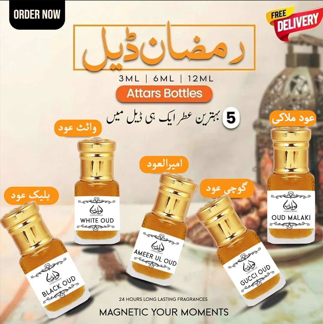 Deal of 5 Premium Attars